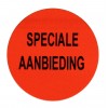 F912 rol @ 2.000 etiketten permanent rond 35 mm fluor rood met zwart bedrukt speciale aanbieding F912 rol @ 2.000 etiketten permanent rond 35 mm fluor rood met zwart bedrukt speciale aanbieding